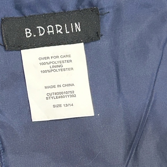 NWT B. Darlin Bustier Fit and Flair Dress with Side Pockets - Picture 8 of 10